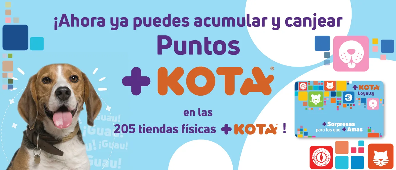 ¡Ahora ya es posible acumular y canjear Puntos +KOTA® en las 205 tiendas físicas +KOTA®!